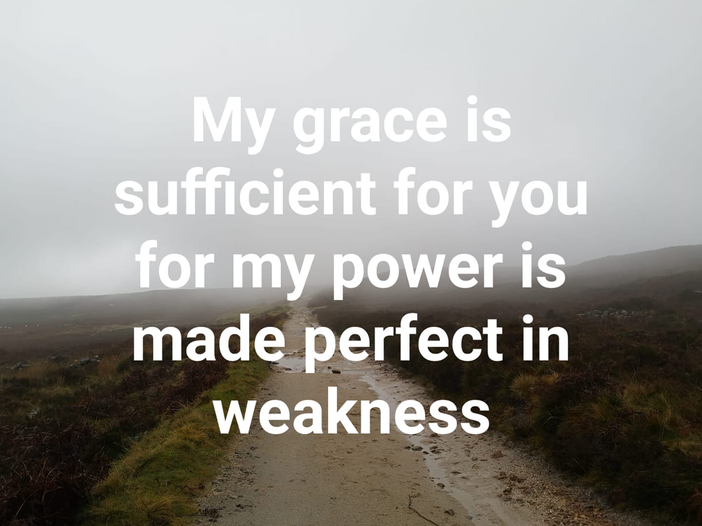 My grace is sufficient for you